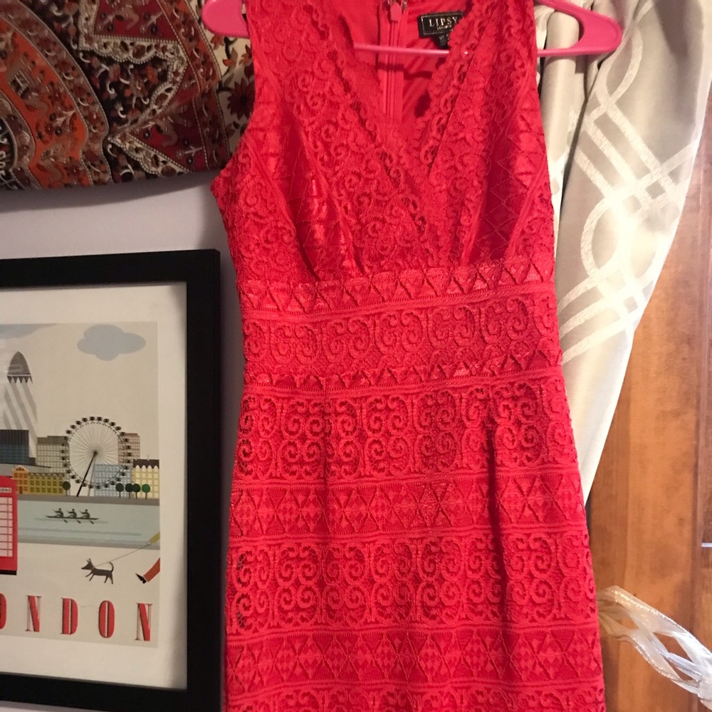 ASOS Lace Magenta homecoming/fancy dress